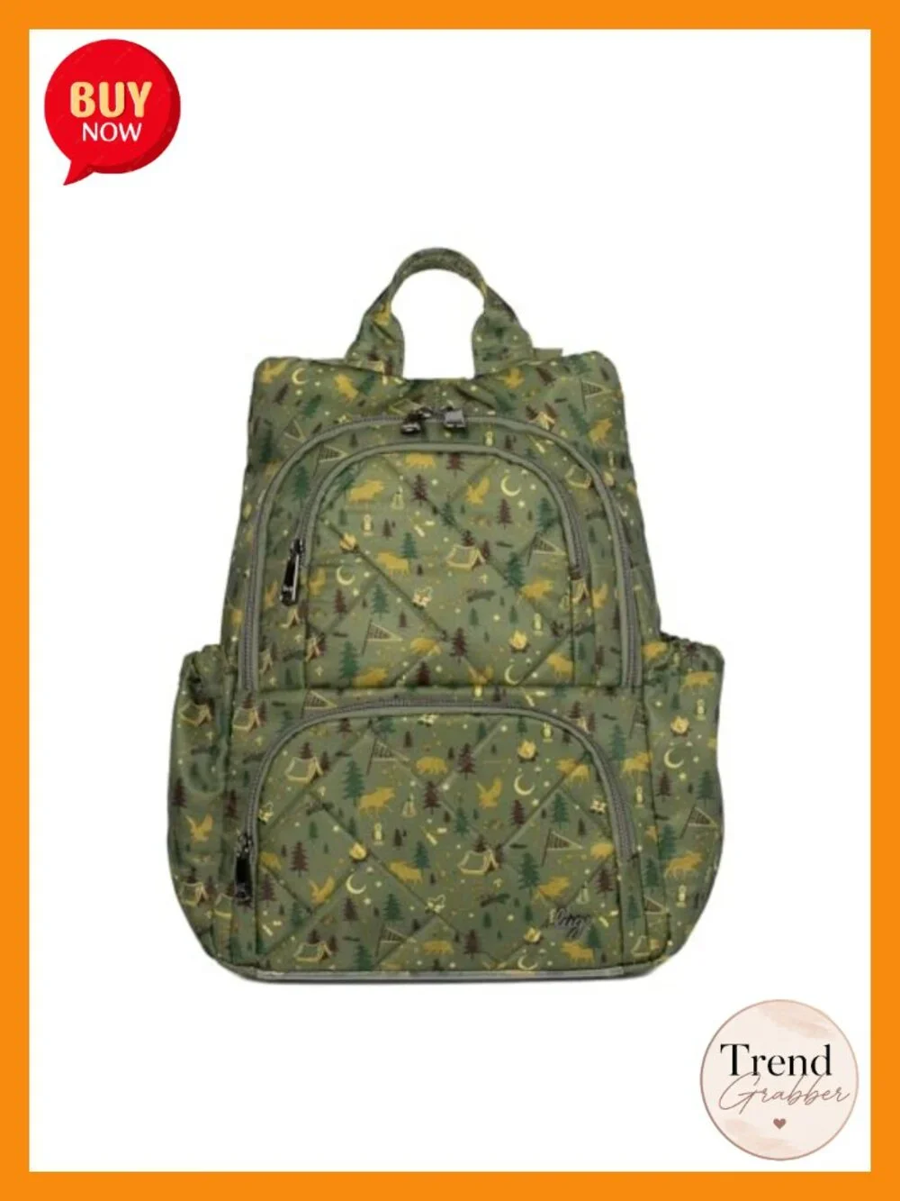 Water-Resistant Polyester Backpack with RFID Protection, 12 Pockets, Adjustable